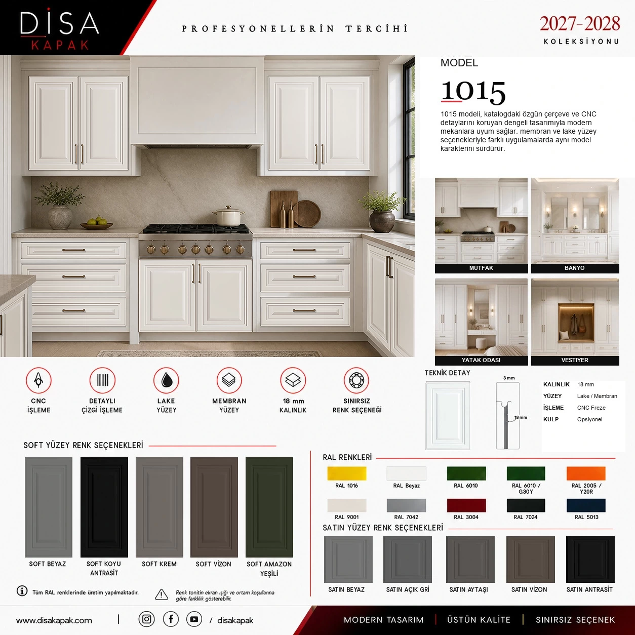 Model 1015 katalog sayfası