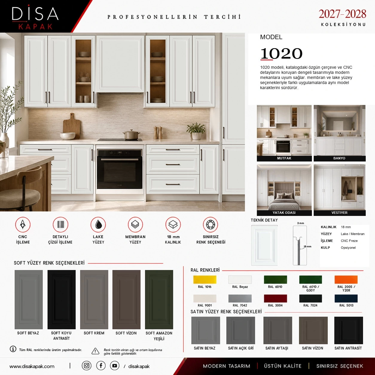 Model 1020 katalog sayfası