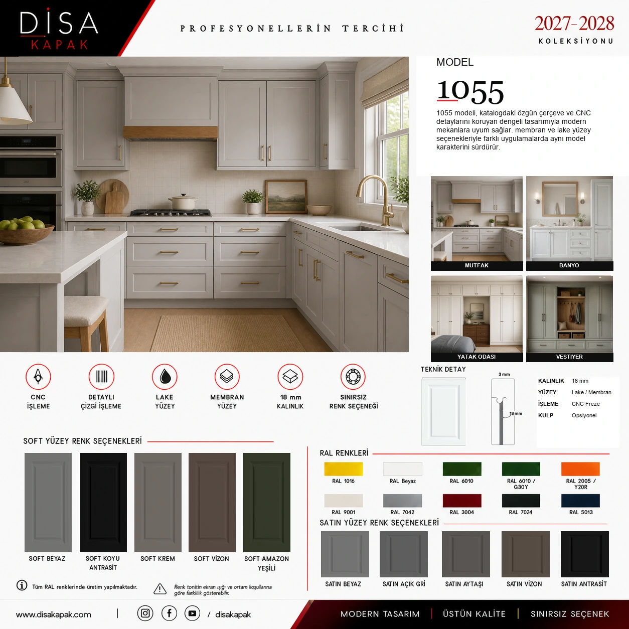 Model 1055 katalog sayfası