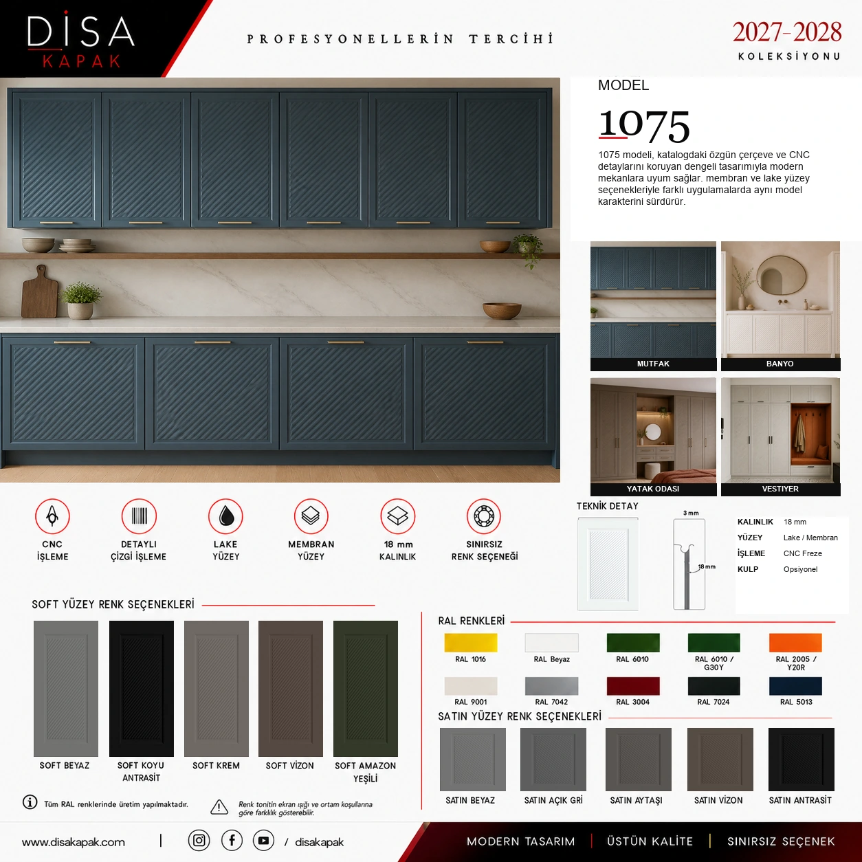 Model 1075 katalog sayfası