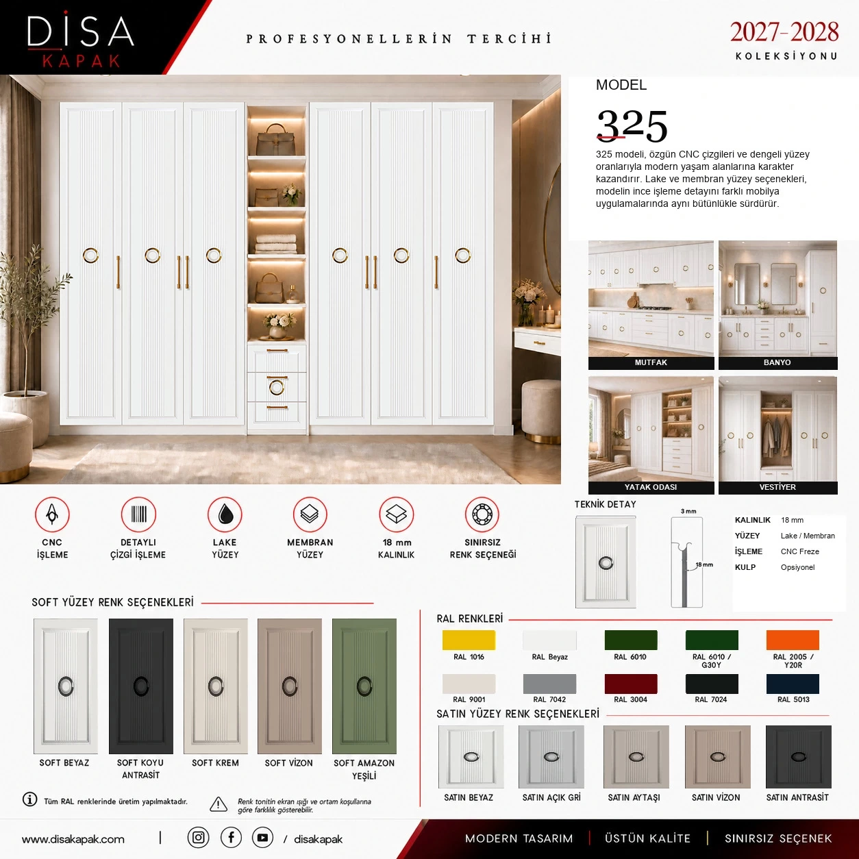 Model 325 katalog sayfası
