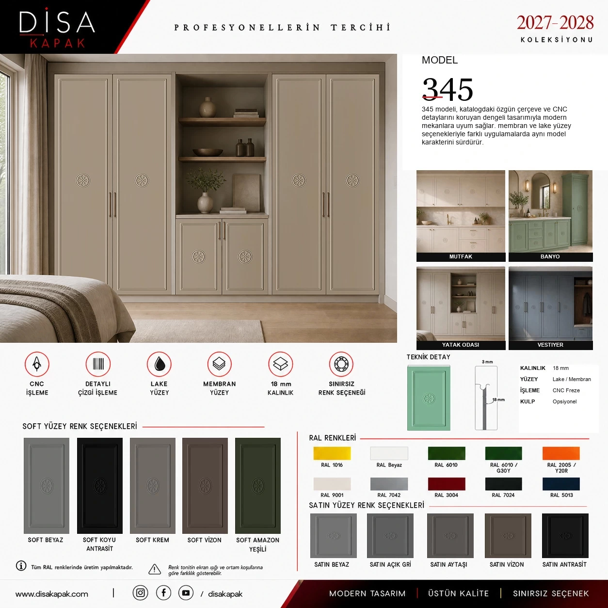 Model 345 katalog sayfası