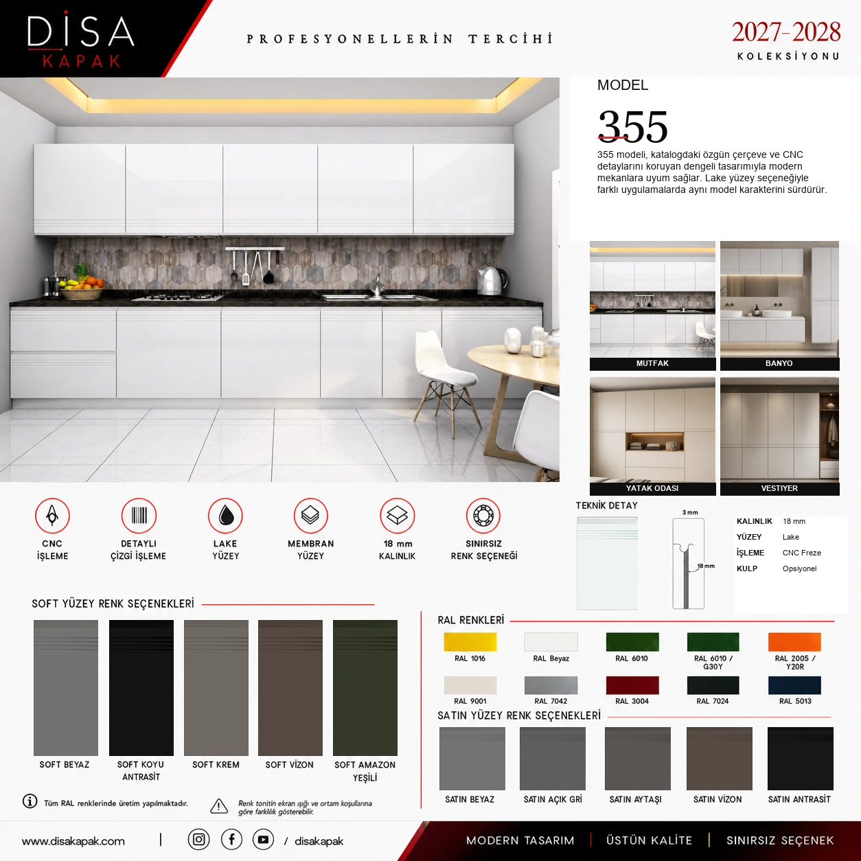 Model 355 katalog sayfası