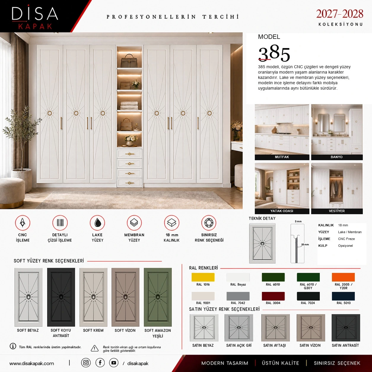 Model 385 katalog sayfası