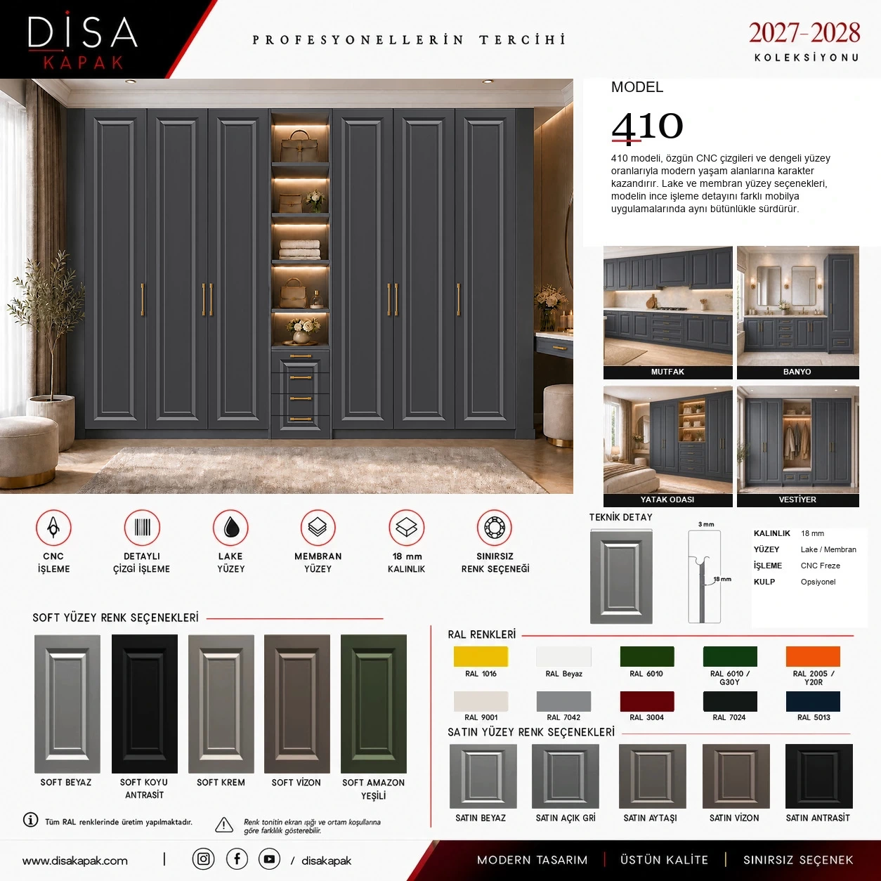Model 410 katalog sayfası