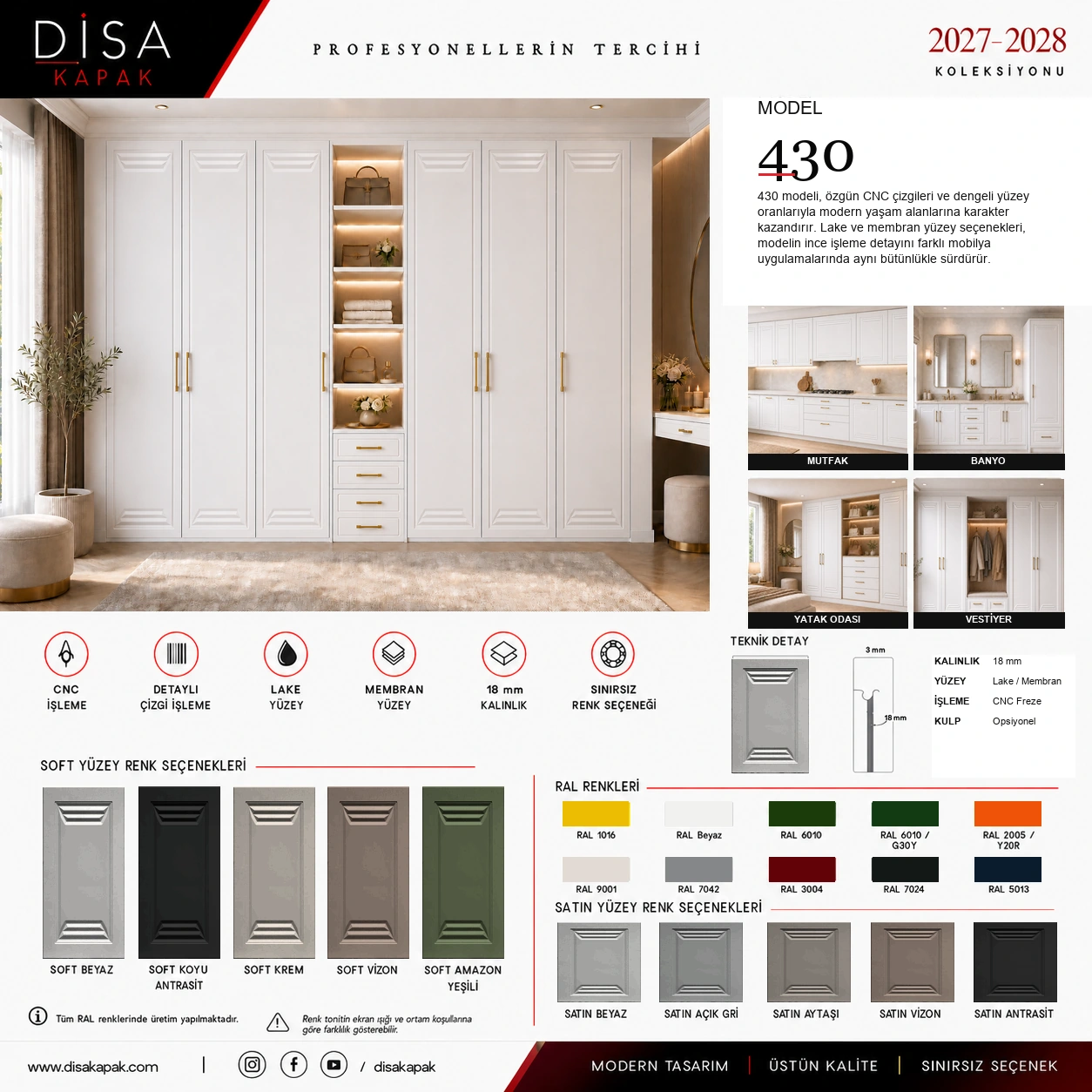 Model 430 katalog sayfası