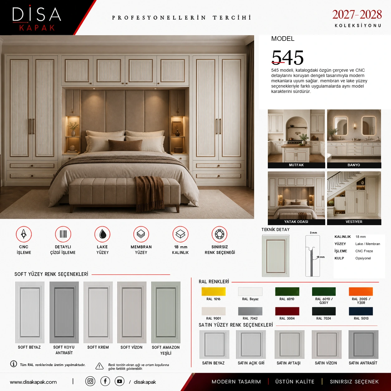 Model 545 katalog sayfası