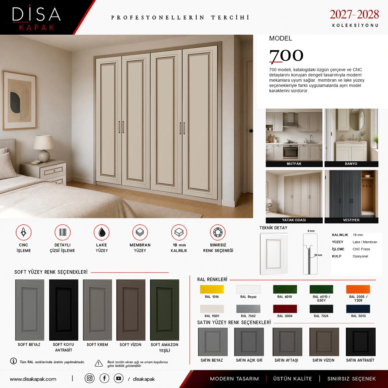 Model 700 katalog sayfası
