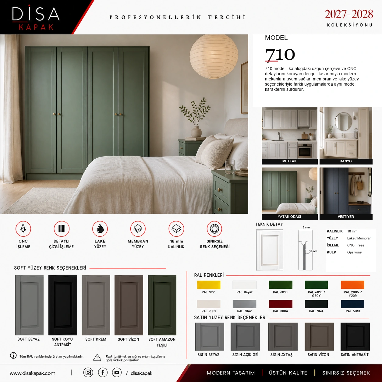 Model 710 katalog sayfası