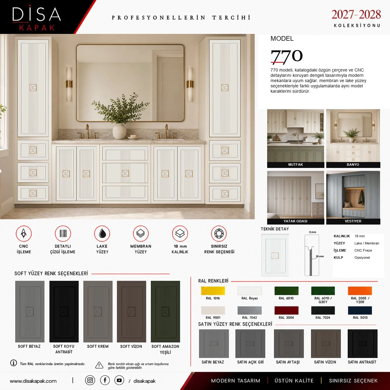 Model 770 katalog sayfası