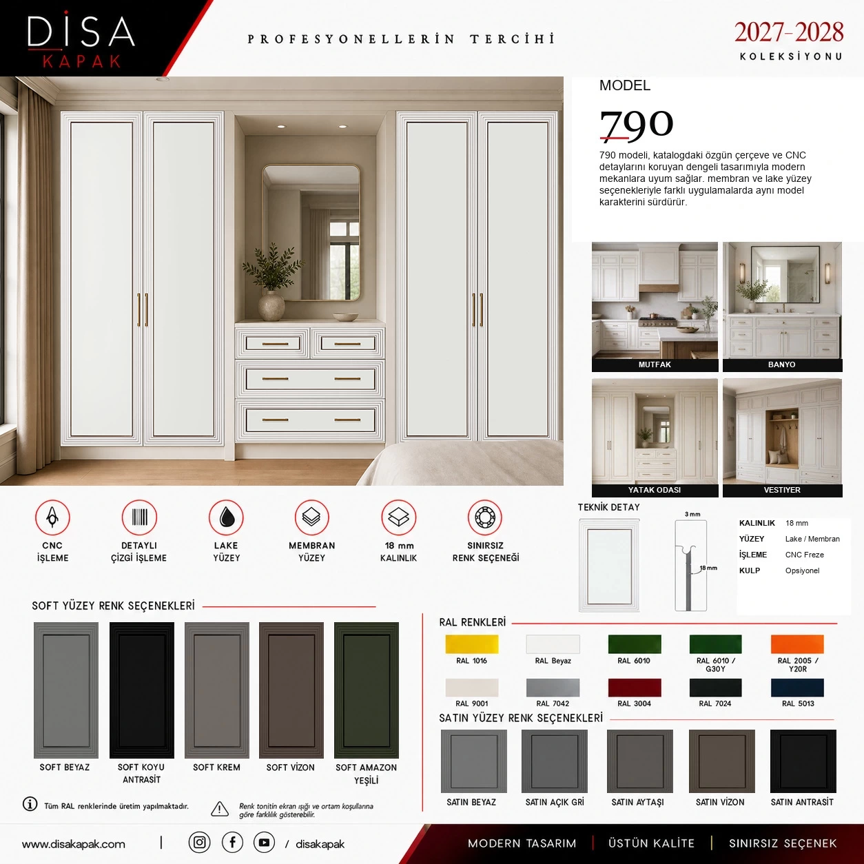Model 790 katalog sayfası