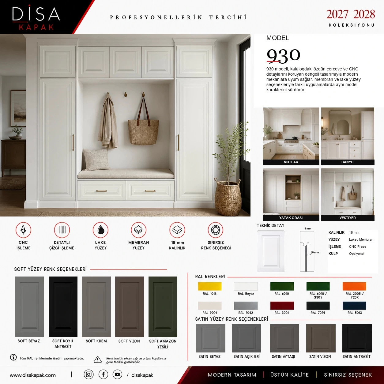 Model 930 katalog sayfası