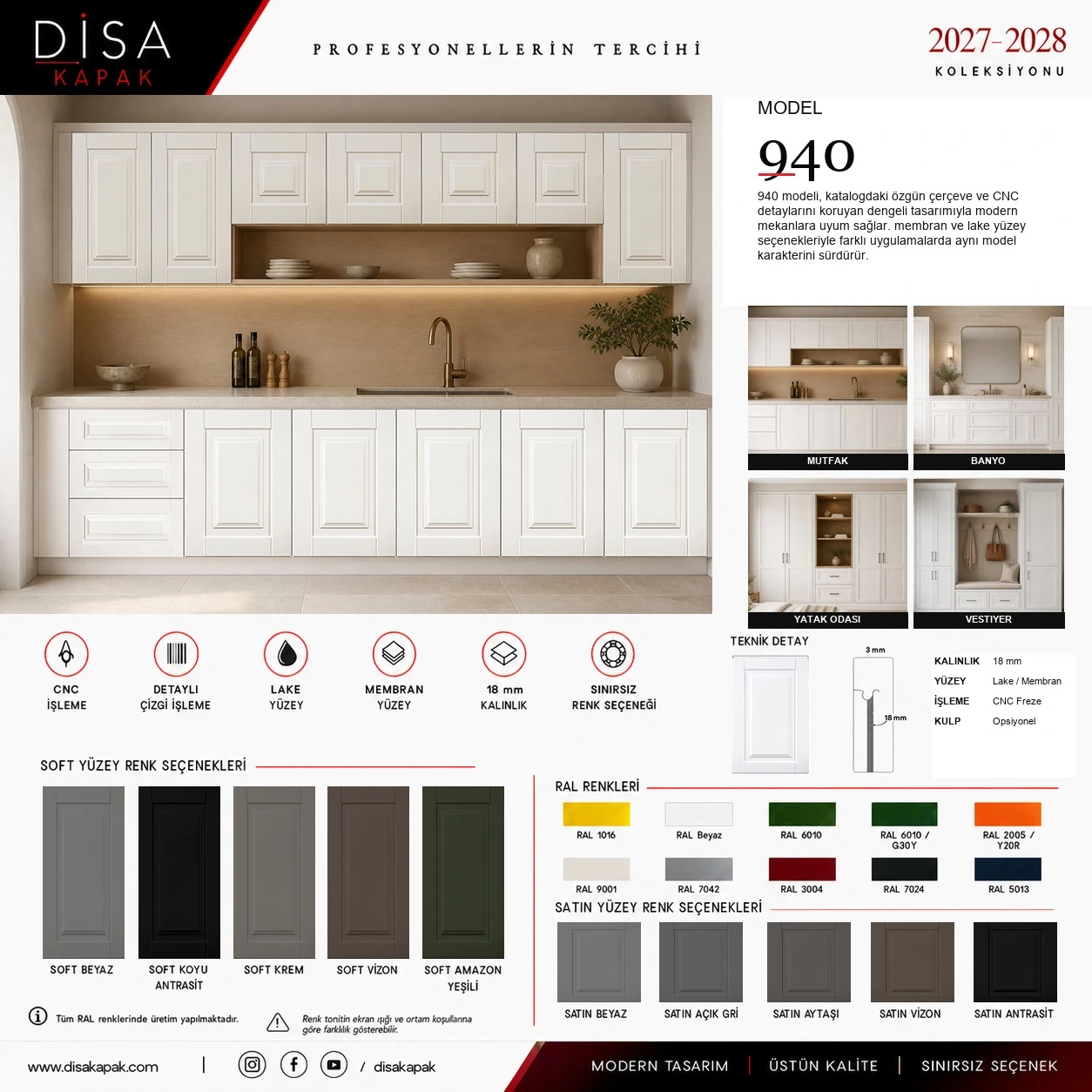 Model 940 katalog sayfası