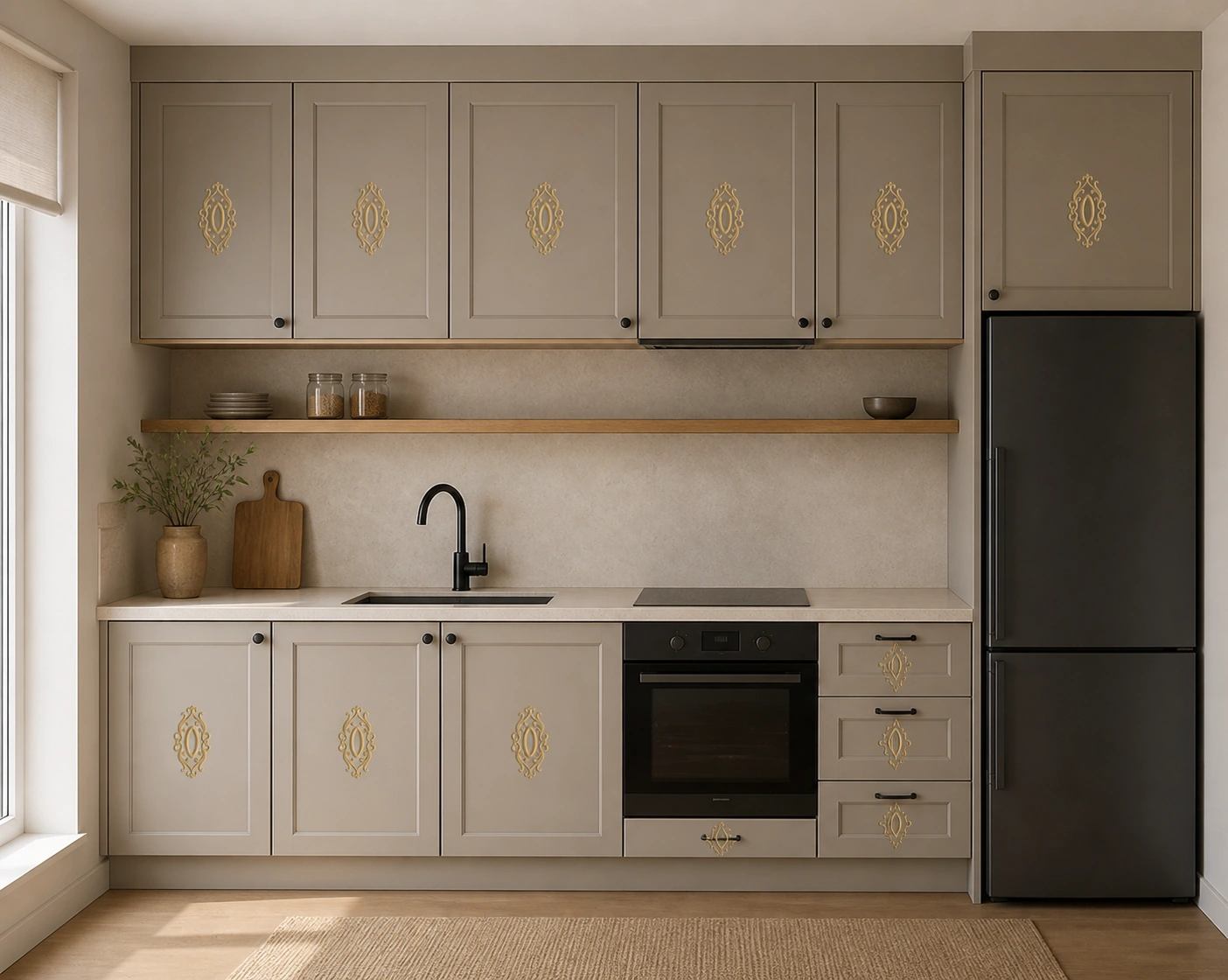 DİSA KAPAK Model 740 mutfak uygulaması